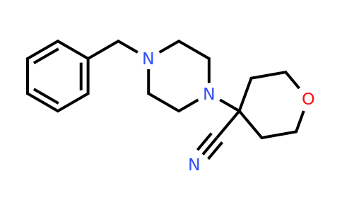 CAS 910575-37-0 | 4-(4-benzylpiperazin-1-yl)oxane-4-carbonitrile