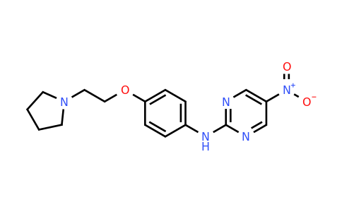 CAS 910904-64-2 | 5-Nitro-N-(4-(2-(pyrrolidin-1-yl)ethoxy)phenyl)pyrimidin-2-amine