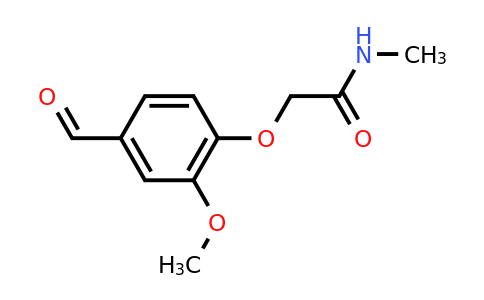 CAS 91133-90-3 | 2-(4-Formyl-2-methoxyphenoxy)-N-methylacetamide