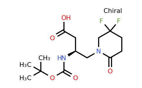 CAS 911635-43-3 | (3S)-3-{[(tert-butoxy)carbonyl]amino}-4-(5,5-difluoro-2-oxopiperidin-1-yl)butanoic acid
