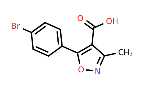 CAS 91182-60-4 | 5-(4-bromophenyl)-3-methyl-1,2-oxazole-4-carboxylic acid