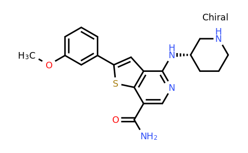 CAS 912366-74-6 | (S)-2-(3-Methoxyphenyl)-4-(piperidin-3-ylamino)thieno[3,2-c]pyridine-7-carboxamide