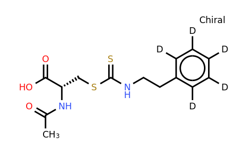 CAS 912628-02-5 | N-acetyl-S-[N-(2-phenyl-D5-ethyl)thiocarbamoyl]-L-cysteine