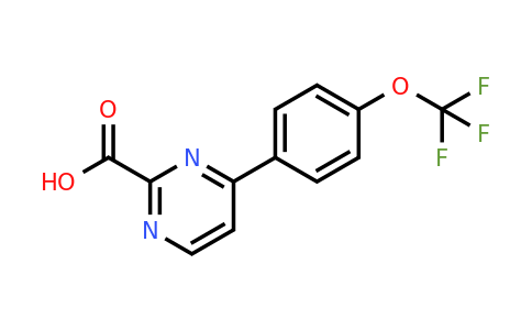 CAS 912850-80-7 | 4-[4-(Trifluoromethoxy)phenyl]pyrimidine-2-carboxylic Acid