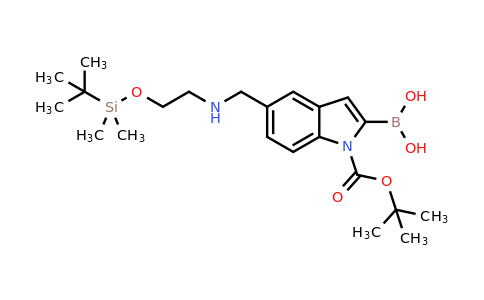 CAS 913388-73-5 | [1-tert-butoxycarbonyl-5-[[2-[tert-butyl(dimethyl)silyl]oxyethylamino]methyl]indol-2-yl]boronic acid