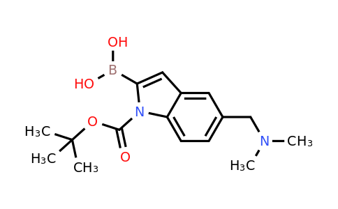 CAS 913388-74-6 | 2-borono-5-[(dimethylamino)methyl]-1H-indole-1-carboxylic acid-1-(1,1-dimethylethyl) ester