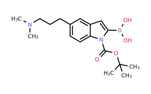 CAS 913388-76-8 | 2-borono-5-[3-(dimethylamino)propyl]-1H-indole-1-carboxylic acid-1-(1,1-dimethylethyl) ester