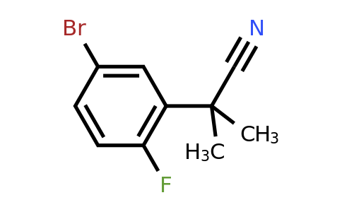 CAS 913719-91-2 | 2-(5-bromo-2-fluorophenyl)-2-methylpropanenitrile