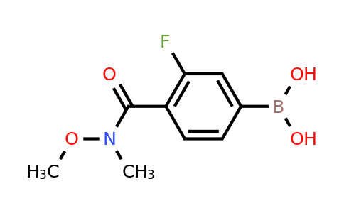 CAS 913835-59-3 | (3-Fluoro-4-(methoxy(methyl)carbamoyl)phenyl)boronic acid