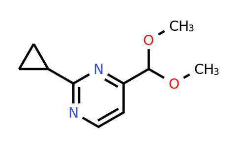 CAS 914348-07-5 | 2-Cyclopropyl-4-(dimethoxymethyl)pyrimidine