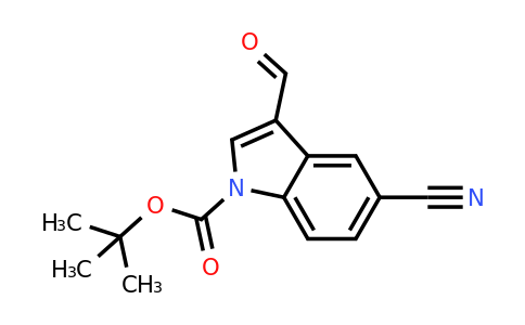 CAS 914348-93-9 | 1-BOC-5-Cyano-3-formylindole