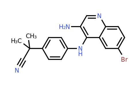 CAS 915019-52-2 | 2-(4-((3-Amino-6-bromoquinolin-4-yl)amino)phenyl)-2-methylpropanenitrile