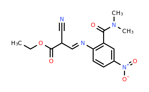 CAS 915369-16-3 | Ethyl 2-cyano-3-((2-(dimethylcarbamoyl)-4-nitrophenyl)imino)propanoate