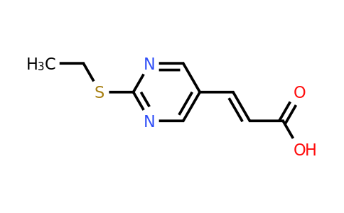 CAS 915921-69-6 | (E)-3-(2-(Ethylthio)pyrimidin-5-yl)acrylic acid