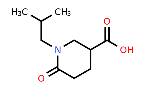 CAS 915924-95-7 | 1-Isobutyl-6-oxopiperidine-3-carboxylic acid