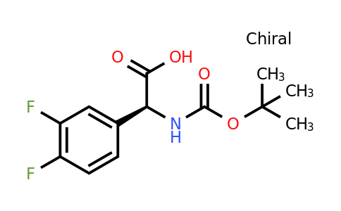 CAS 916313-72-9 | (2S)-2-(3,4-Difluorophenyl)-2-[(tert-butoxy)carbonylamino]acetic acid