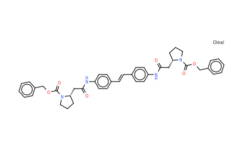 CAS 916442-98-3 | (2S,2'S)-Benzyl 2,2'-(4,4'-((E)-ethene-1,2-diyl)bis(4,1-phenylene))bis(azanediyl)bis(oxomethylene)dipyrrolidine-1-carboxylate
