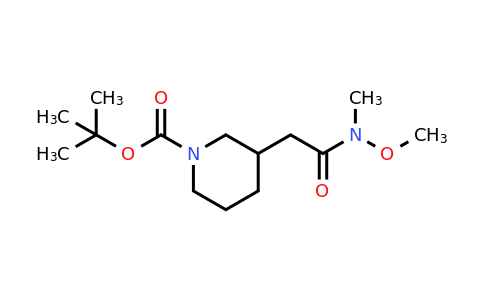 CAS 916791-34-9 | 1-N-BOC-3-((N-Methoxy-N-methylcarbamoyl)methyl)piperidine