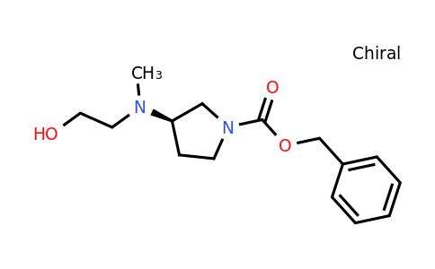 CAS 917357-85-8 | (R)-Benzyl 3-((2-hydroxyethyl)(methyl)amino)pyrrolidine-1-carboxylate