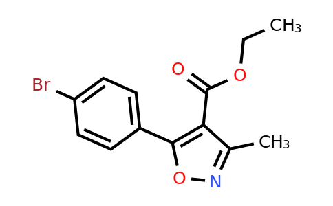 CAS 917388-58-0 | 5-(4-Bromophenyl)-3-methyl-4-isoxazolecarboxylic acid ethyl ester