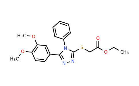 CAS 91759-72-7 | ethyl 2-{[5-(3,4-dimethoxyphenyl)-4-phenyl-4H-1,2,4-triazol-3-yl]sulfanyl}acetate