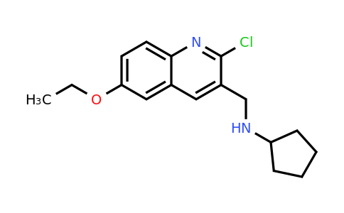 CAS 917746-04-4 | N-((2-Chloro-6-ethoxyquinolin-3-yl)methyl)cyclopentanamine