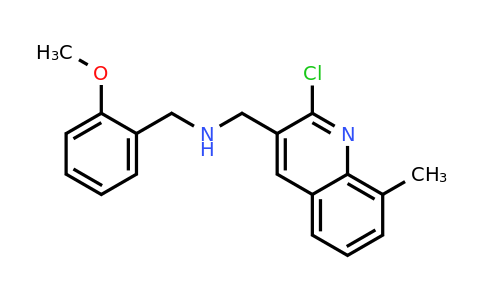 CAS 917746-08-8 | 1-(2-Chloro-8-methylquinolin-3-yl)-N-(2-methoxybenzyl)methanamine