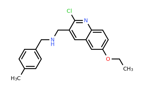 CAS 917747-87-6 | 1-(2-Chloro-6-ethoxyquinolin-3-yl)-N-(4-methylbenzyl)methanamine