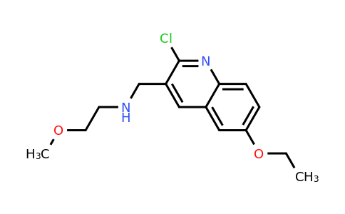 CAS 917748-03-9 | N-((2-Chloro-6-ethoxyquinolin-3-yl)methyl)-2-methoxyethanamine