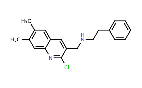 CAS 917748-07-3 | N-((2-Chloro-6,7-dimethylquinolin-3-yl)methyl)-2-phenylethanamine