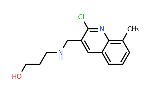 CAS 917748-13-1 | 3-(((2-Chloro-8-methylquinolin-3-yl)methyl)amino)propan-1-ol