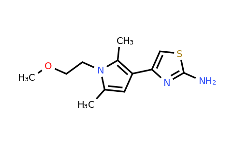 CAS 917748-66-4 | 4-(1-(2-Methoxyethyl)-2,5-dimethyl-1H-pyrrol-3-yl)thiazol-2-amine