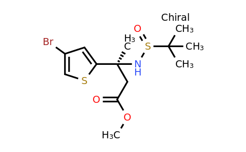CAS 917777-02-7 | (S)-Methyl 3-(4-bromothiophen-2-yl)-3-((r)-1,1-dimethylethylsulfinamido)butanoate