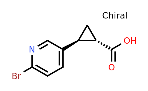 CAS 918305-72-3 | (1S,2S)-rel-2-(6-bromopyridin-3-yl)cyclopropane-1-carboxylic acid