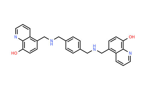 CAS 918907-58-1 | 5,5'-(((1,4-Phenylenebis(methylene))bis(azanediyl))bis(methylene))bis(quinolin-8-ol)