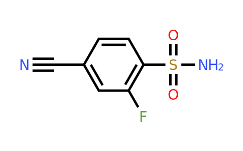 CAS 918967-40-5 | 4-Cyano-2-fluorobenzenesulfonamide