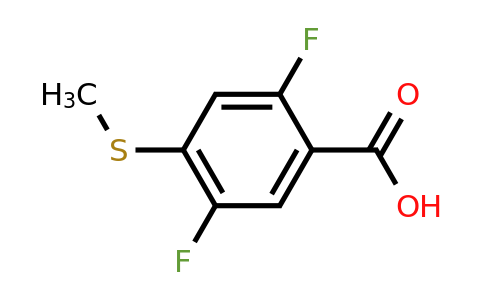 CAS 918967-68-7 | 2,5-Diflouro-4-(methylsulfanyl)benzoic acid