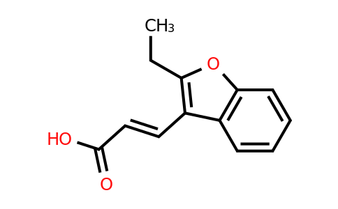 (2E)-3-(2-ethyl-1-benzofuran-3-yl)prop-2-enoic acid