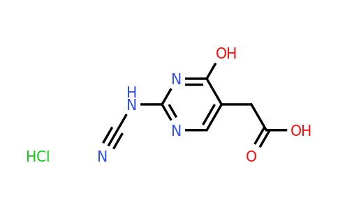 CAS 91912-12-8 | 2-(2-Cyanamido-4-hydroxypyrimidin-5-yl)acetic acid hydrochloride