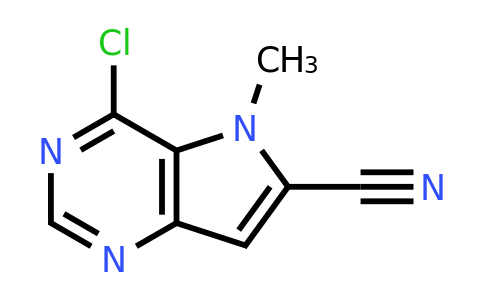 4-chloro-5-methyl-5H-pyrrolo[3,2-d]pyrimidine-6-carbonitrile