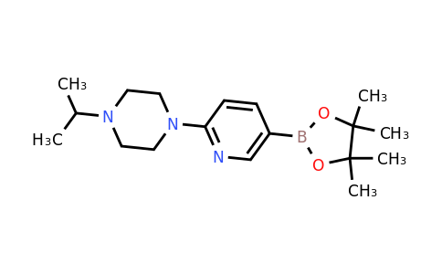 CAS 919496-58-5 | 1-isopropyl-4-(5-(4,4,5,5-tetramethyl-1,3,2-dioxaborolan-2-yl)pyridin-2-yl)piperazine