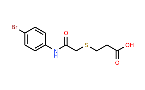 CAS 919617-19-9 | 3-({[(4-bromophenyl)carbamoyl]methyl}sulfanyl)propanoic acid