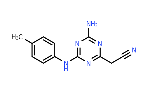 CAS 91962-28-6 | 2-(4-Amino-6-(p-tolylamino)-1,3,5-triazin-2-yl)acetonitrile