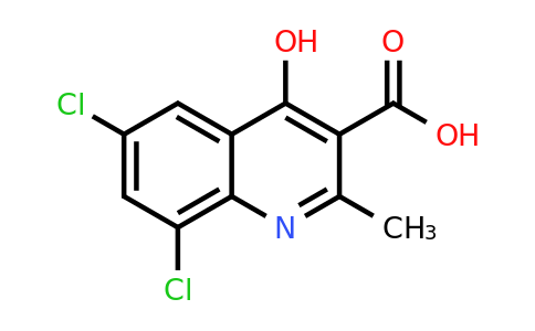 CAS 92146-40-2 | 6,8-Dichloro-4-hydroxy-2-methylquinoline-3-carboxylic acid