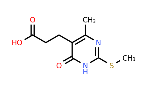 CAS 923106-66-5 | 3-[4-Methyl-2-(methylsulfanyl)-6-oxo-1,6-dihydropyrimidin-5-yl]propanoic acid