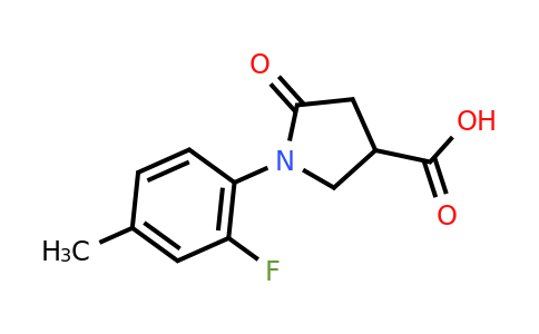 CAS 923171-94-2 | 1-(2-Fluoro-4-methylphenyl)-5-oxopyrrolidine-3-carboxylic acid