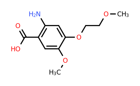 CAS 923200-99-1 | 2-Amino-5-methoxy-4-(2-methoxyethoxy)benzoic acid