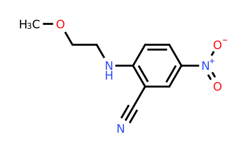 CAS 923237-60-9 | 2-((2-Methoxyethyl)amino)-5-nitrobenzonitrile