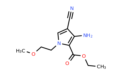 CAS 923238-26-0 | Ethyl 3-amino-4-cyano-1-(2-methoxyethyl)-1H-pyrrole-2-carboxylate