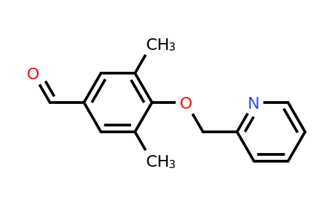 CAS 923239-55-8 | 3,5-Dimethyl-4-(pyridin-2-ylmethoxy)benzaldehyde